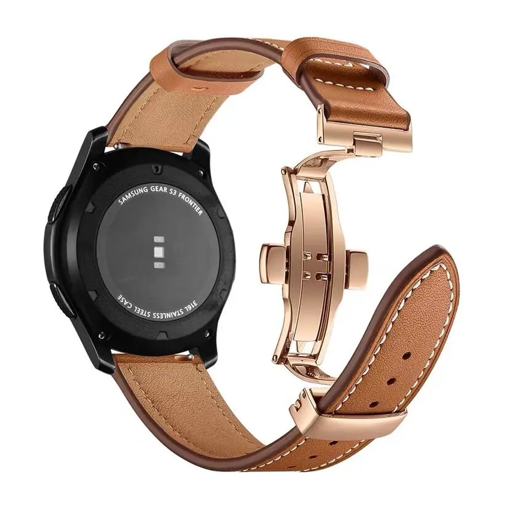 Titan Smartwatch Accessories - Correa de cuero de 20mm y