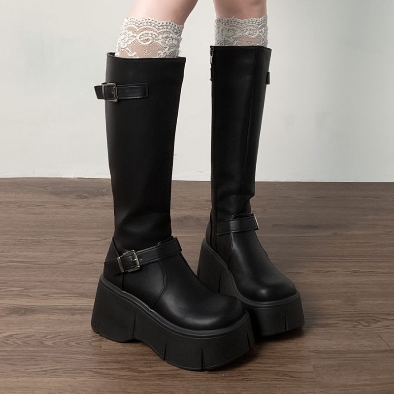 Botas clásicas negras para muj - Leather Classic Strap reseña y precio