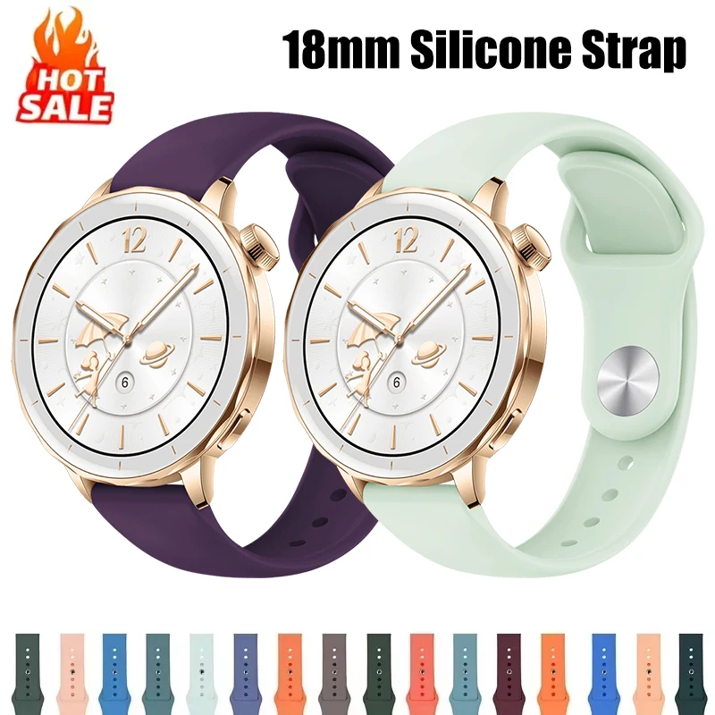 Correa de silicona de 18mm par - Fossil Smartwatch Accessories reseña y precio