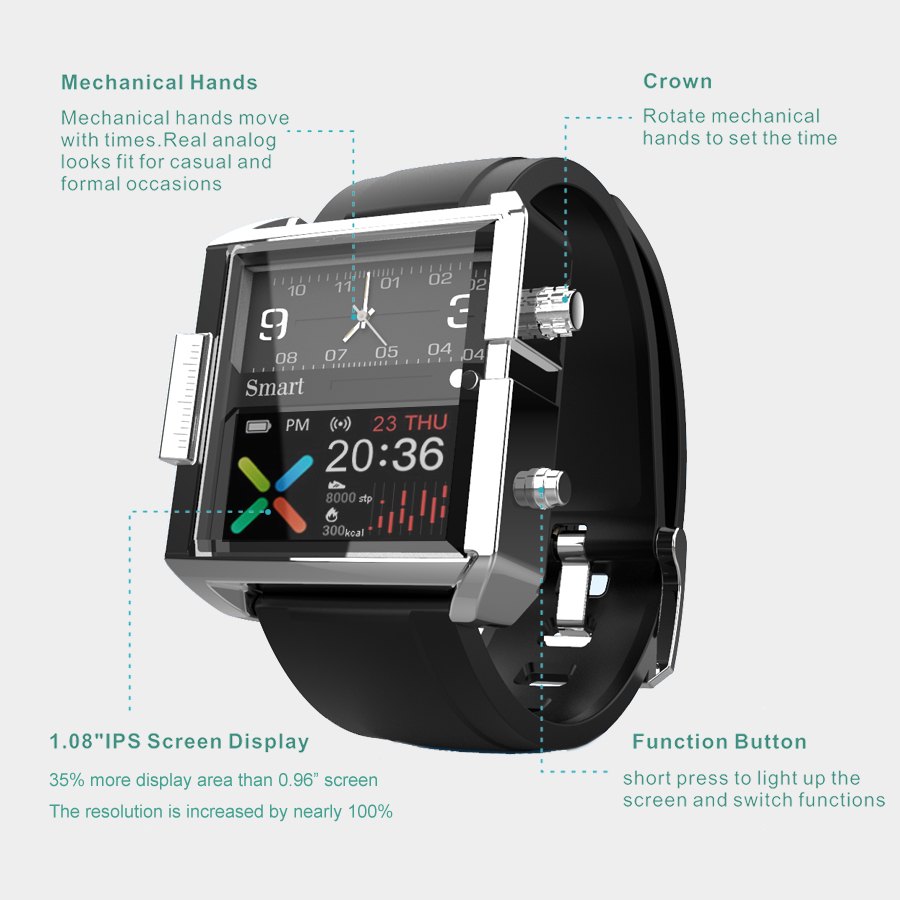 Seiko-reloj inteligente T9, di - Smartwatch Custom reseña y precio